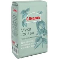 Мука С. ПУДОВЪ 400г соевая 1*10