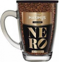 Кофе Maximus Nero 70г сублимированный в стеклянной кружке 1*12