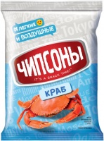 Чипсы ЧИПСОНЫ 40г краб 1*28 арт.БЧ118