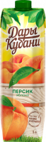 Нектар ДАРЫ КУБАНИ 1л Slim персик-яблоко 1*6