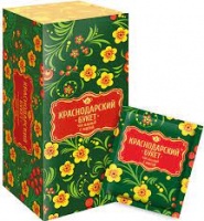 Чай Краснодарский Букет 25*2г зеленый с мятой 1*22 
