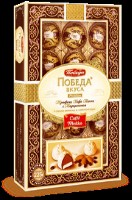 Конфеты ПОБЕДА ВКУСА Трюфели Кофе Мокка с марципаном в горьком шоколаде и маскарпоне 225г 1*10