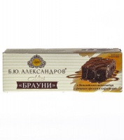 Бисквит Б.Ю.АЛЕКСАНДРОВ БРАУНИ 40г шоколад с грецким орехом и карамелью 1*12