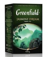 Чай GREENFIELD Jasmine Dream 100г зеленый китайский 1*14 код0372-14