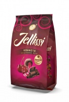 Конфеты JELLISSI 150г из шоколадной глазури с вишнёвым желе 1*15