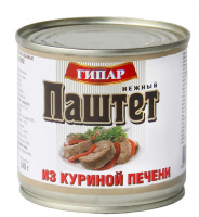 Паштет ГИПАР 240г нежный из куриной печени 1*24