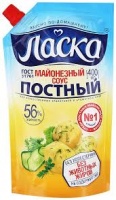Соус майонезный ЛАСКА 400мл 35% Постный с жареным луком д/пак 1*12 код.576-380