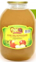 Сок МОСТОВСКИЕ СОКИ 3л яблочный с мякотью и сахаром ст/б 1*4