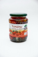 Томаты НАШ КРЫМ 720г с зеленью в заливке 1*12