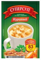 Суп РУССКИЙ ПРОДУКТ СУПЕРСУП ПЮРЕ 23г Куриный с сухариками 1*20