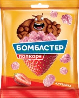 Попкорн БОМБАСТЕР 50г Клубника1*46