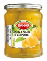 Слива SAHAR 670г желтая в сиропе ст/б 1*12
