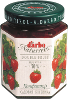 Конфитюр DARBO 200г Садовая клубника 1*6      