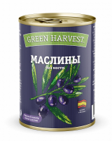 Маслины GREEN HARVEST 314мл черные б/к 1*6