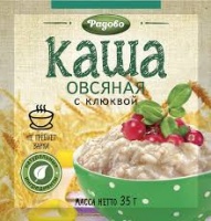Каша РАДОВО 210г овсяная клюква 1*12