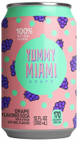 Напиток YUMMY MIAMI 355мл Виноград б/а сильногаз ж/б 1*12
