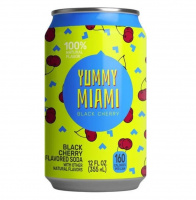 Напиток YUMMY MIAMI 355мл Черная вишня б/а сильногаз ж/б 1*12