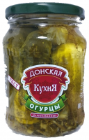 Огурцы ДОНСКАЯ КУХНЯ 670/680гр маринованные на лимонной кислоте ст/б 1*8 