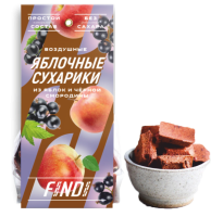 Сухарики FINDI 50г из яблока и смородины 1*30