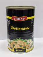 Шампиньоны ГИПАР 425мл резаные 1*24