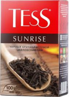 Чай TESS Sunrise 100г черный цейлонский кр/лист. 1*15 код0587-15