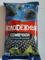 Семечки МОЛОДЕЖНЫЕ 200г с морской солью 1*25