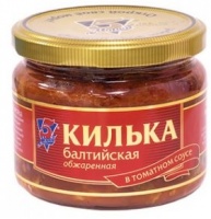 Килька  5 МОРЕЙ 270г в томатном соусе балтийская обжар. в том.соусе ст/б 1*12