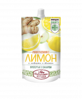 Лимон протертый САВА 250г с сахаром и имбирем д/пак 1*15