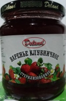 Варенье DELAND 550г клубничное ст/б 1*20