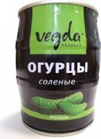 Огурцы Vegda product 580г соленые ж/б 1*12