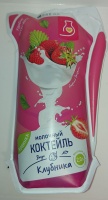 Коктейль молочный 2% 1л клубника 1*12