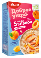 Каша УВЕЛКА 40г б/п 5 злаков с абрикосом 1*20