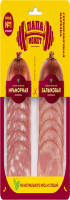 Колбаса ПАПА МОЖЕТ 90г Мраморная и балыковая 1*10
