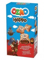 Печенье OZMO HOPPO CHOCOLATE 40г с наполнителем из шоколадного крема 1*12