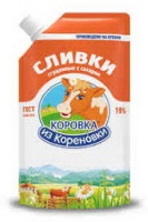 Сливки сгущ. КОРОВКА ИЗ КОРЕНОВКИ 19% 270г д/пак 1*24