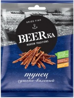 Тунец большеглаз БИРКА 70г филе соломка 1*20