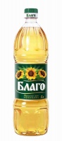 Масло БЛАГО 1л подсолнечное раф. дез 1*15
