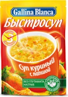 Быстросуп ГАЛИНА БЛАНКА 15г куриный с лапшой 1*24 код.33954