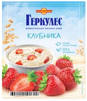 Каша овсяная РУССКИЙ ПРОДУКТ 35г Геркулес с клубникой 1*30