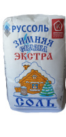 Соль РУССОЛЬ 1кг Экстра Зимняя сказка пакет 1*10