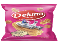 Чипсы DELUNA кукурузные Чуррос со вкусом карамели 1*18