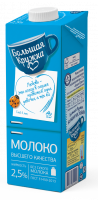 Молоко БОЛЬШАЯ КРУЖКА 2,5% 0,98л 1*12 код 862