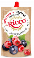 Джем МИСТЕР РИККО 300г Десертный Красная и черная смородина  дой пак 1*16 код.801-300К