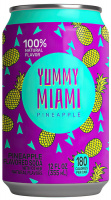 Напиток YUMMY MIAMI 355мл Ананас б/а сильногаз ж/б 1*12
