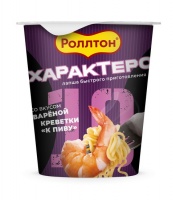 Лапша РОЛЛТОН 70г со вкусом вареной креветки К пиву ст. 1*24