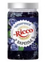 Варенье МИСТЕР РИККО 400г черничное ст/б 1*8