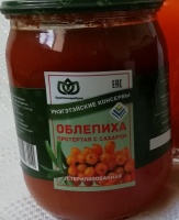 Облепиха 600г протертая с сахаром 1*12