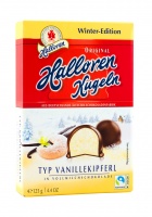 Конфеты HALLOREN KUGELN 125г в ванльной начинкой в молочном шоколаде 1*20