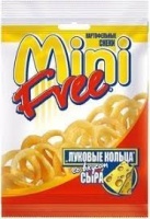 Снеки картофельные MINI FREE ЛУКОВЫЕ КОЛЬЦА 45г сыр 1*24 арт.БЧ427
