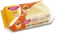 Вафли ЯШКИНСКИЕ 200г с вареной сгущенкой 1*24 код ЯВ161